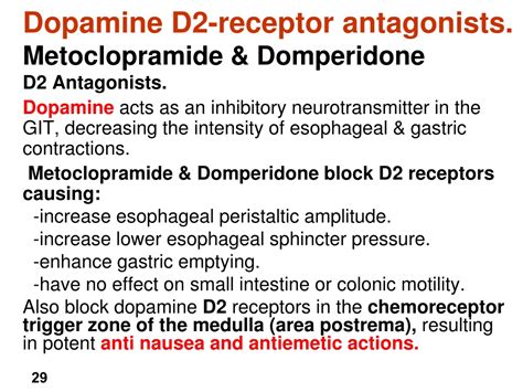 effects of d2 antagonists are similar to